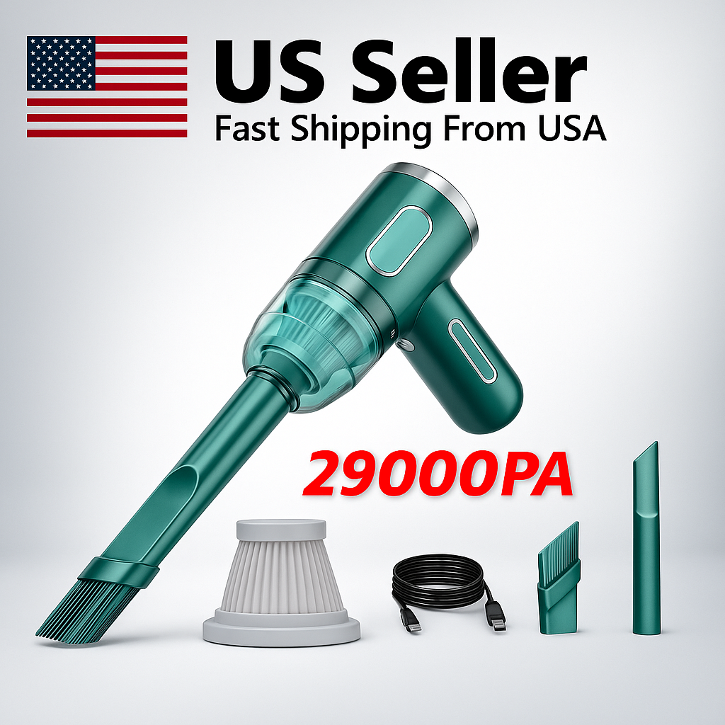 Easehaven™ 29,000Pa Cordless Car Vacuum — Powerful, Portable & Rechargeable